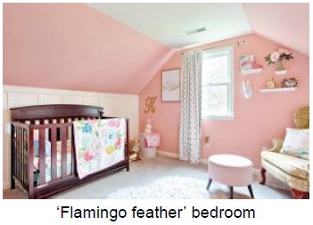 Flamingo Feather Bedroom